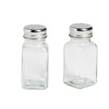 Salière et poivrière en verre