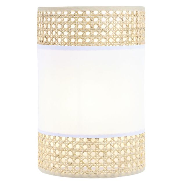 Applique cannage coton beige et blanc