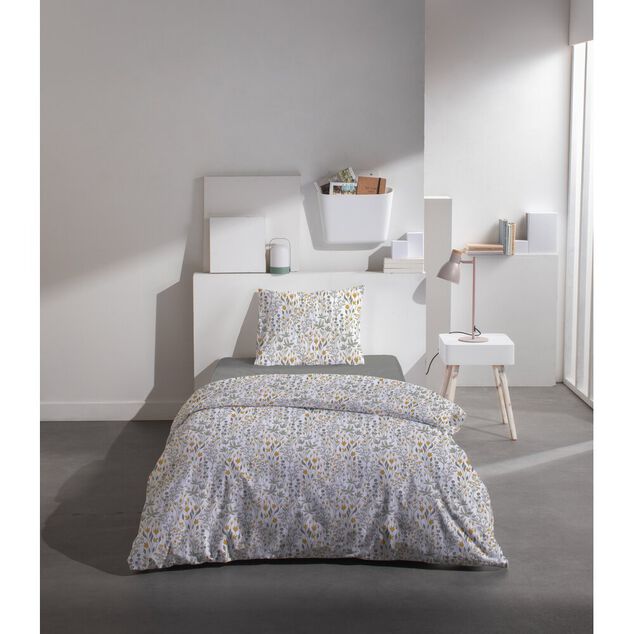 Parure de lit 140x200cm 1 personne 3 pi&egrave;ces (3 mod&egrave;les)