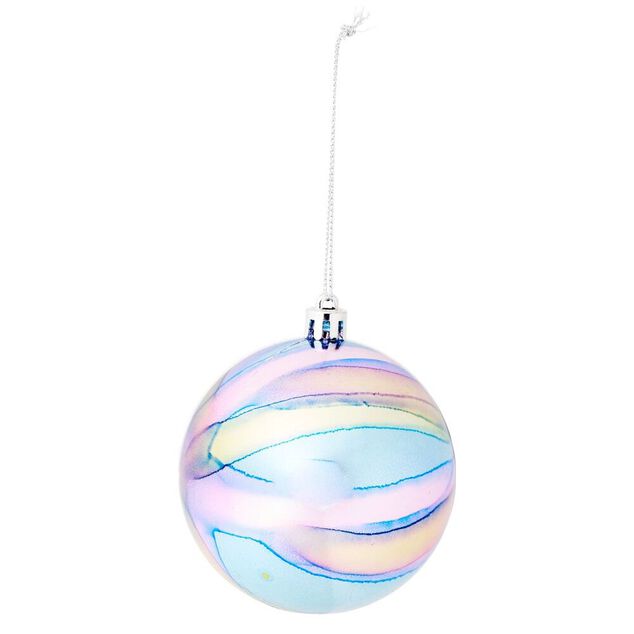 Boule de No&euml;l iridescente &Oslash;8cm