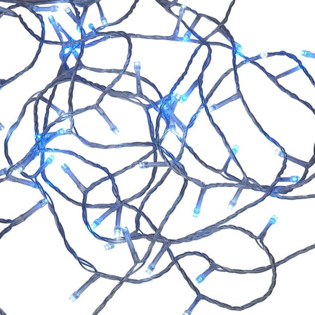 Guirlande lumineuse solaire 200LED bleu et blanc 19,9m