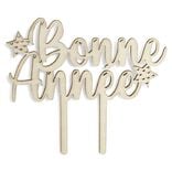 Décoration pour gâteau de Noël en bois (4 modèles)