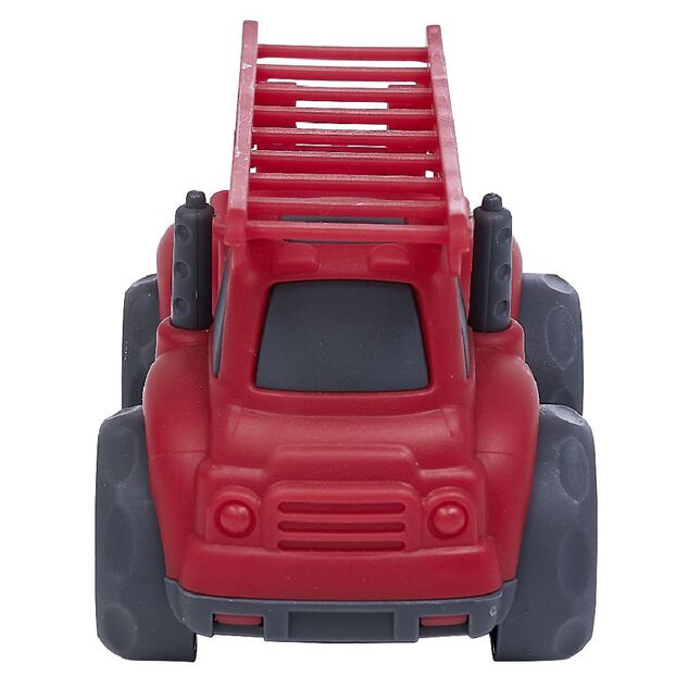 Camion de pompier plastique rouge 10x6,5xH7 cm
