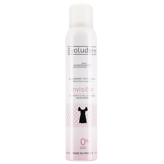 D&eacute;odorant Evoluderm anti traces 200 ml