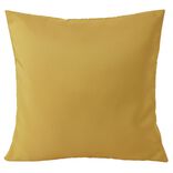 Housse de coussin polyester 40x40cm jaune