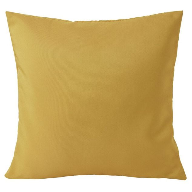 Housse de coussin polyester 40x40cm jaune