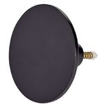 Pat&egrave;re murale ronde noir polyr&eacute;sine &Oslash;5cm