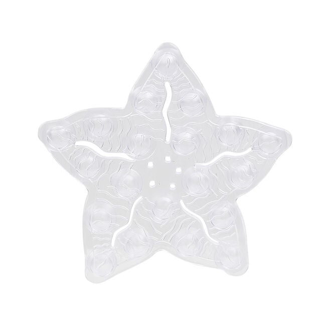 Mini tapis de douche antid&eacute;rapant forme &eacute;toile x6