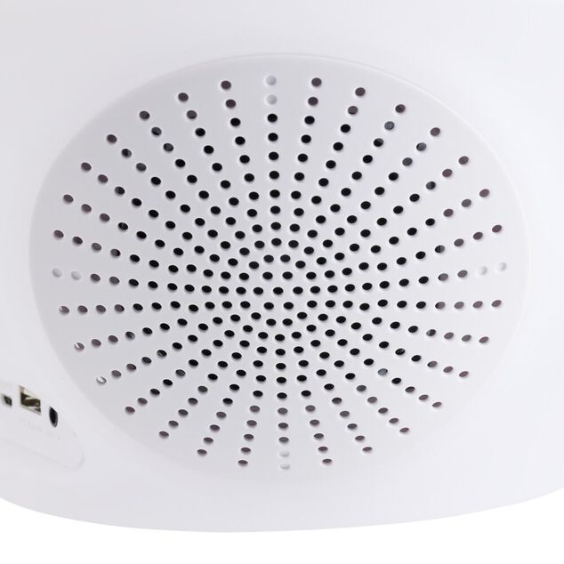 Enceinte lumineuse bluetooth sans fil USB RGB Luminus cactus blanc 15W &Oslash;23xH31cm