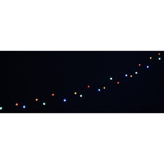 Guirlande électrique 50 Diamants Led Multicolore clignotant 4,9 m