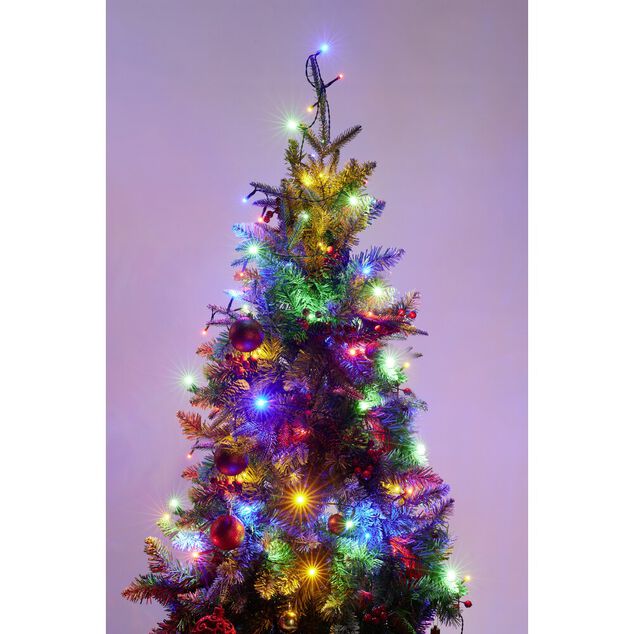 Guirlande lumineuse et musicale intérieure 100LED multicolores 9,9m