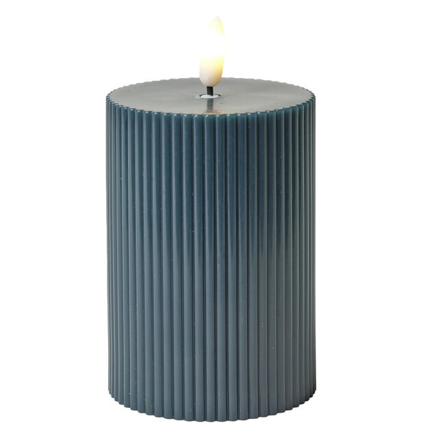 Bougie électrique LED blanc chaud Ø7,5xH10,5cm (3 modèles)