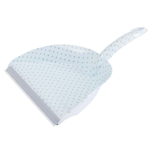 Ensemble pelle balayette motif g&eacute;om&eacute;trique gris