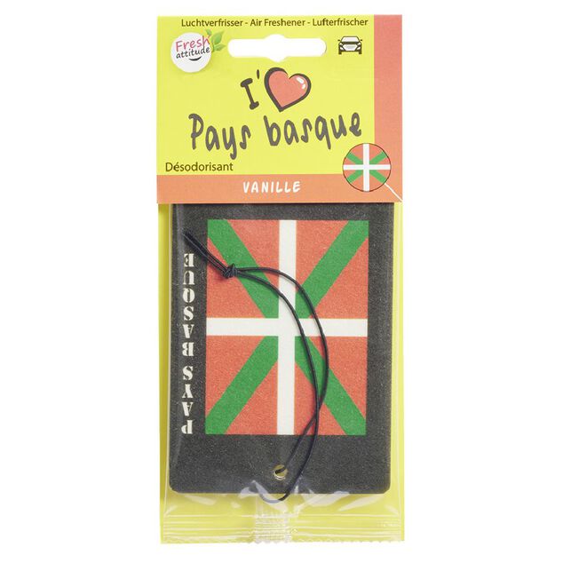D&eacute;sodorisant voiture carte magique I love Pays Basque senteur vanille