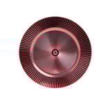 Sous assiette rond strié rouge Ø33cm