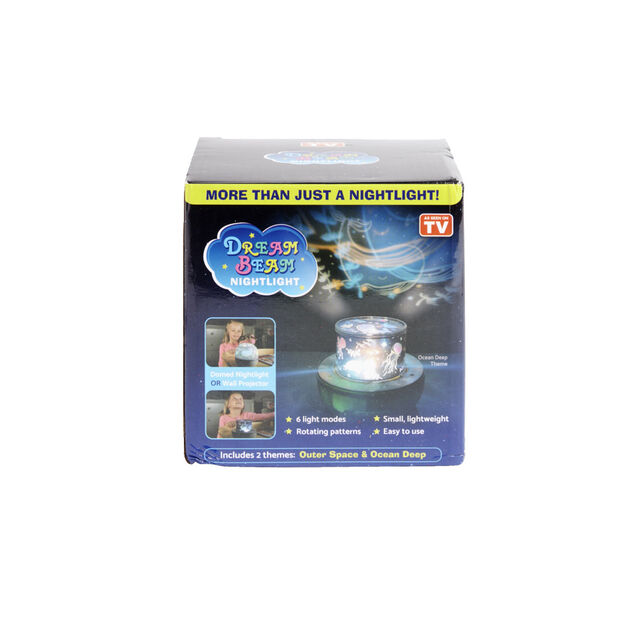 Veilleuse projecteur lumineux rotatif - 2 mod&egrave;les espace ou oc&eacute;an