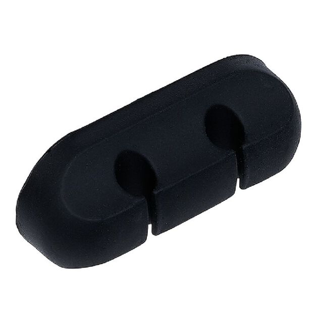 Attache c&acirc;ble adh&eacute;sif 2 entr&eacute;es noir ou blanc