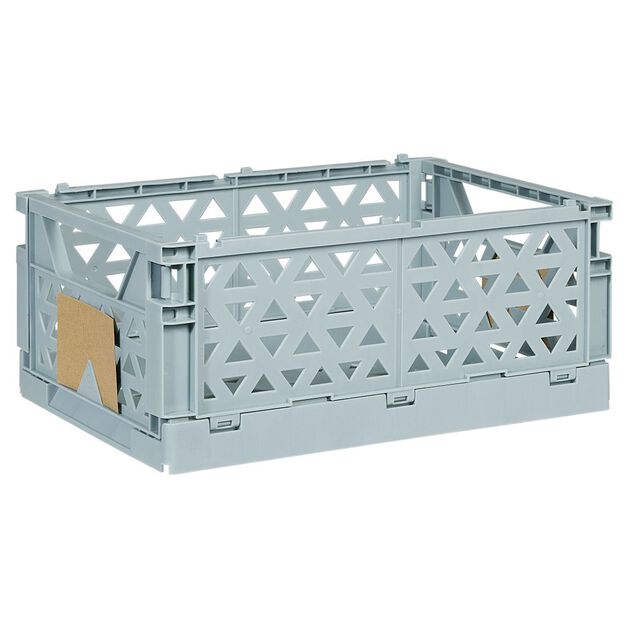 Caisse pliable polypropyl&egrave;ne 33x23,3x14,2cm bleu