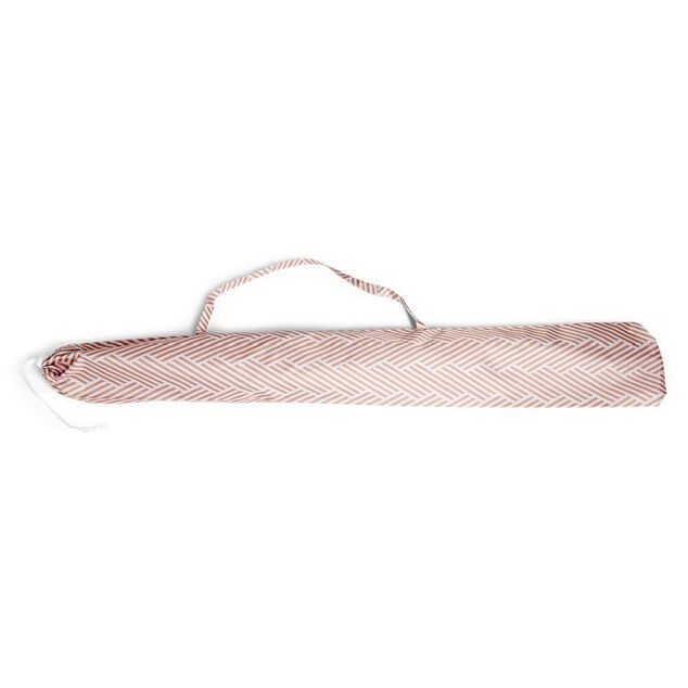 Parasol de plage blanc et rose &Oslash;106xH80cm