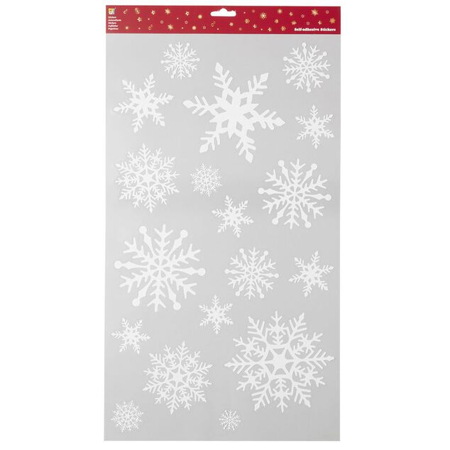 Stickers de Noël flocon de neige blanc