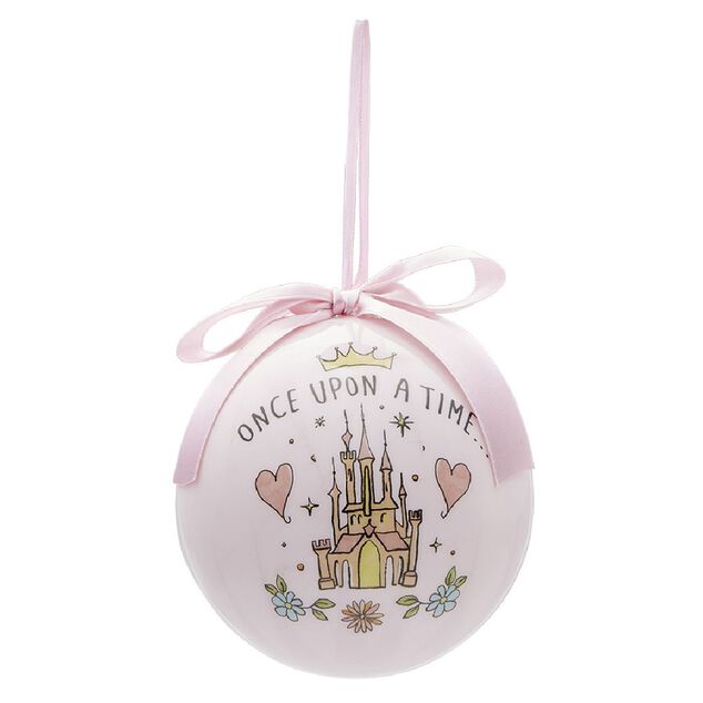 Boule de No&euml;l Disney Princesse  &Oslash;10 cm