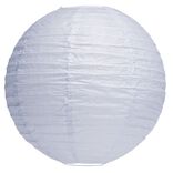 Suspension boule chinoise papier bleu - Ø30xH28cm
