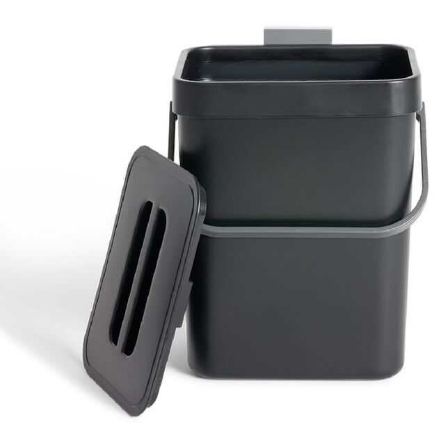 Poubelle &agrave; compost 5 L - 21x17,5xH24,5cm