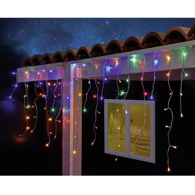 Rideau électrique 387 LED 5,6m multicolore