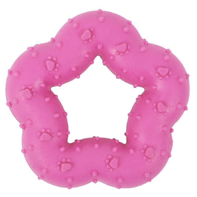 Jouet pour chien forme Étoile en caoutchouc Ø7 cm