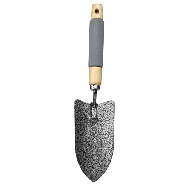 Transplantoir m&eacute;tal et bois noir 35x8xH5cm