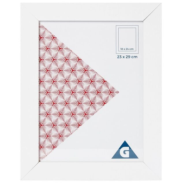 Cadre photo blanc 1 vue 18 x 24 cm