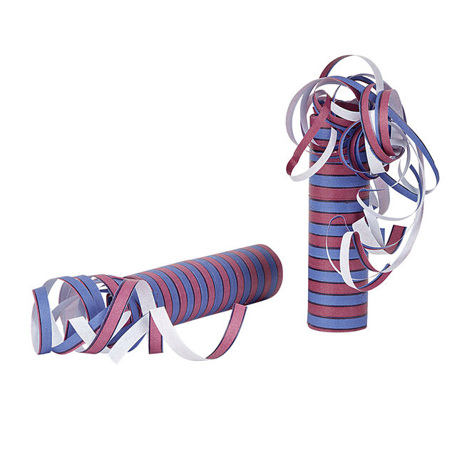 Rouleau de serpentins bleu et rose x 2