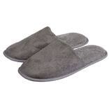 Chaussons mules gris fonc&eacute; homme