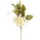 Piquet fleur artificielle arum H30cm blanc