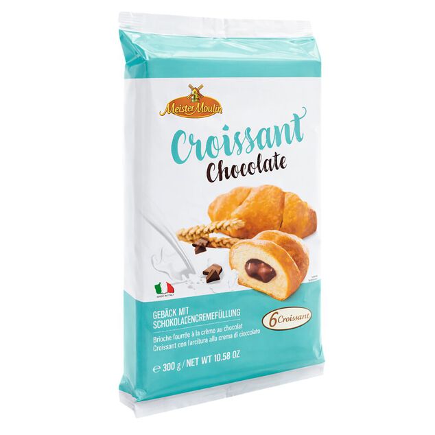 Croissant fourr&eacute; cr&egrave;me chocolat 6x50gr