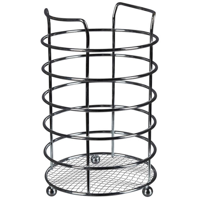 &Eacute;gouttoir &agrave; couverts m&eacute;tal chrom&eacute;