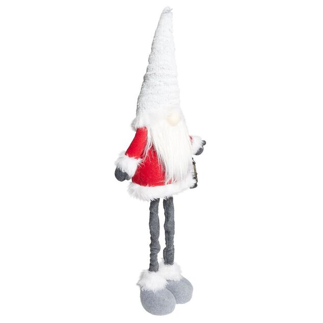 Gnome de Noël avec jambes extensibles H87cm