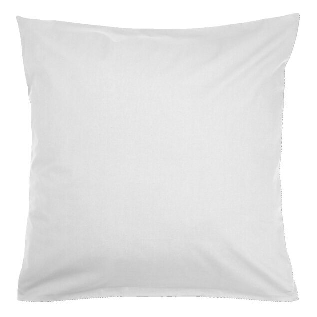 Taie d'oreiller 50x70cm 100% coton finition droite blanc
