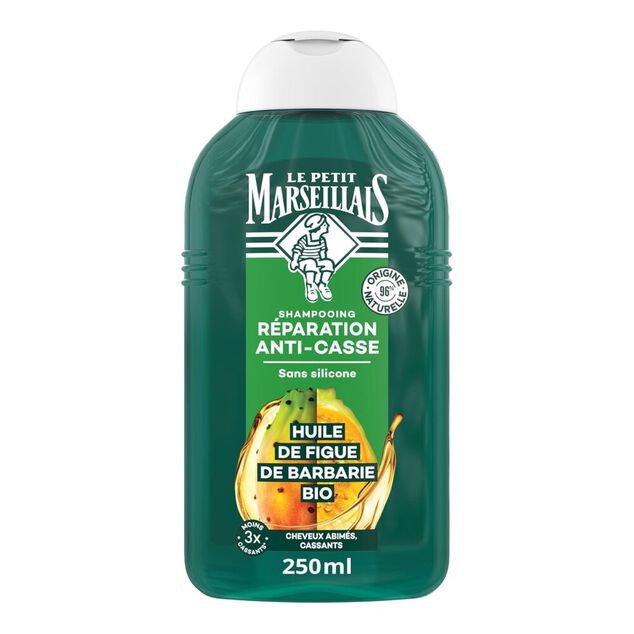 Shampoing cheveux abîmés Le Petit Marseillais huile de figue de Barbarie bio 250ml