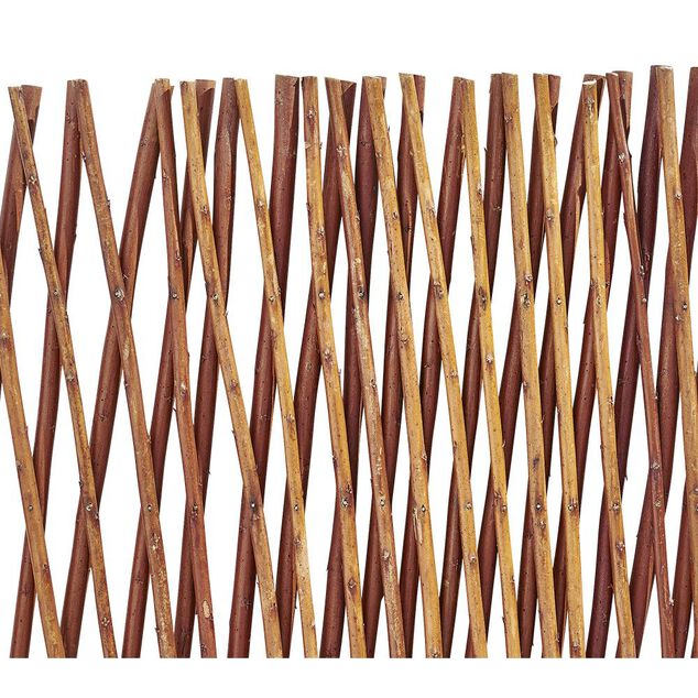 Treillis extensible en osier marron