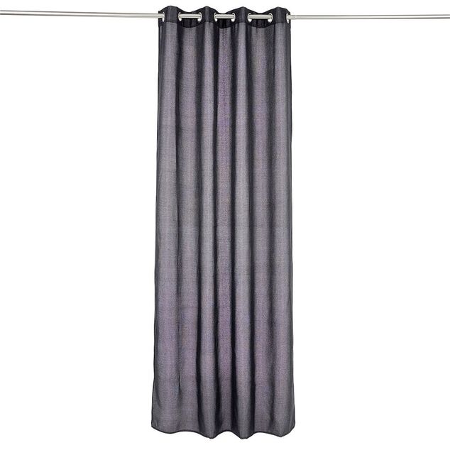 Rideau polyester 140x240cm chin&eacute; noir