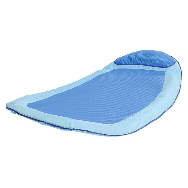 Matelas gonflable hamac flottant ovale bleu