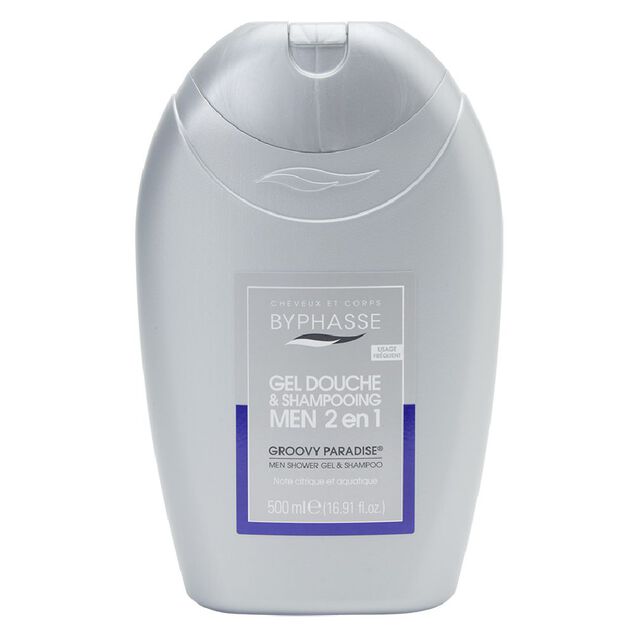 Gel douche shampooing 2 en 1 homme  groovy paradise 500ml