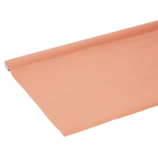 Nappe en papier damass&eacute; orange L6m
