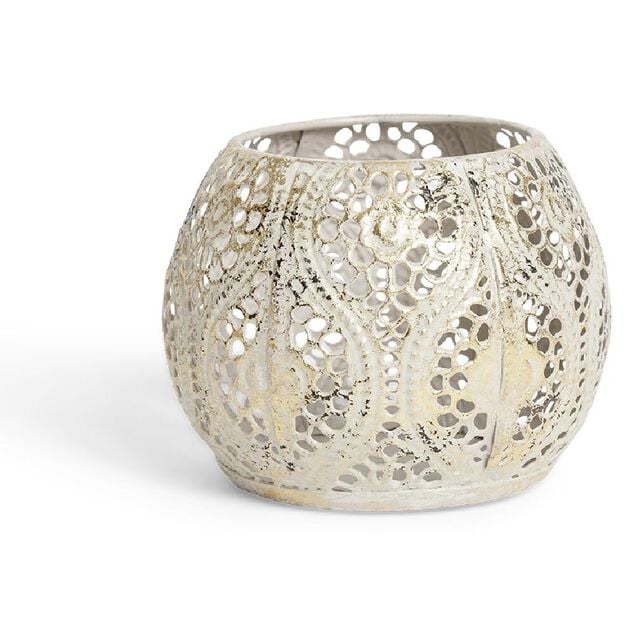 Bougeoir en m&eacute;tal &Oslash;9xH.7cm dor&eacute;