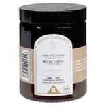 Bougie vintage marron dans verre senteur ambre patchouli Ø7xH8cm