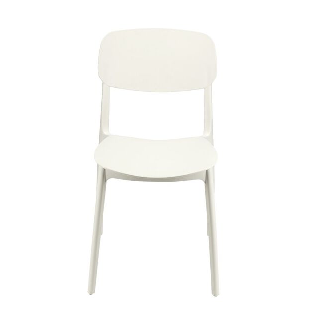 Chaise plastique beige 43xP54xH79cm