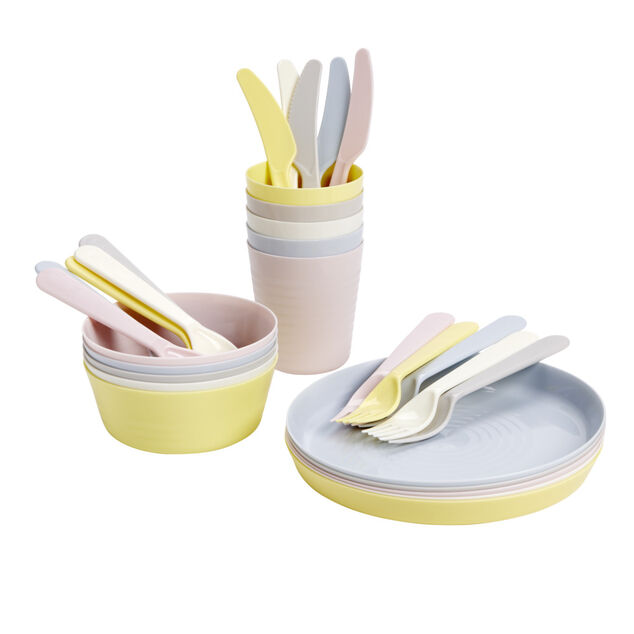 Couvert &agrave; pique-nique 5 personnes L9cm (15 pi&egrave;ces)