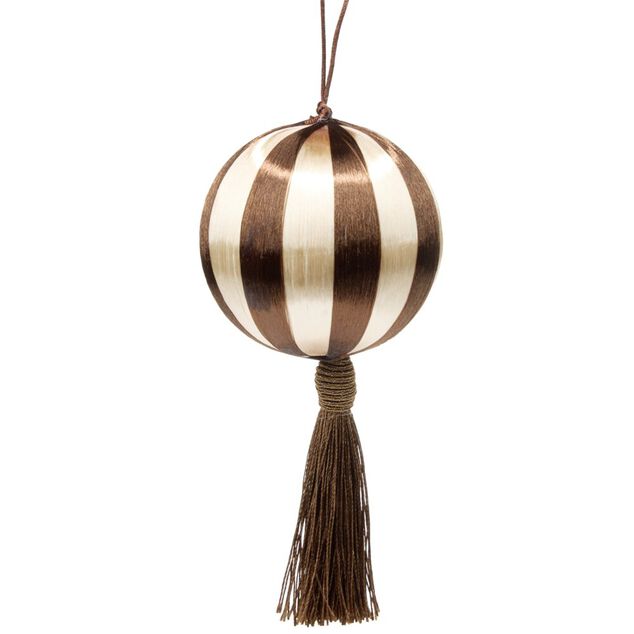 Boule ray&eacute;e avec pampille &agrave; suspendre (2 mod&egrave;les)