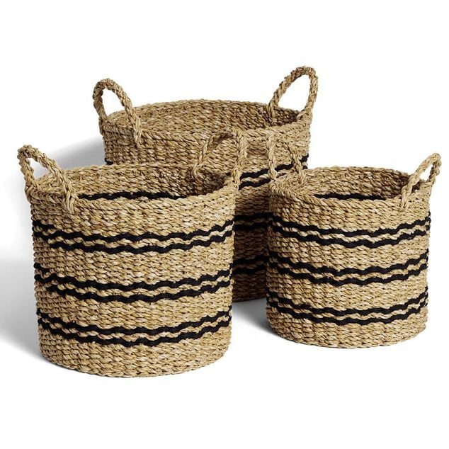 Pani&egrave;re osier ronde grand mod&egrave;le &Oslash;36xH30cm